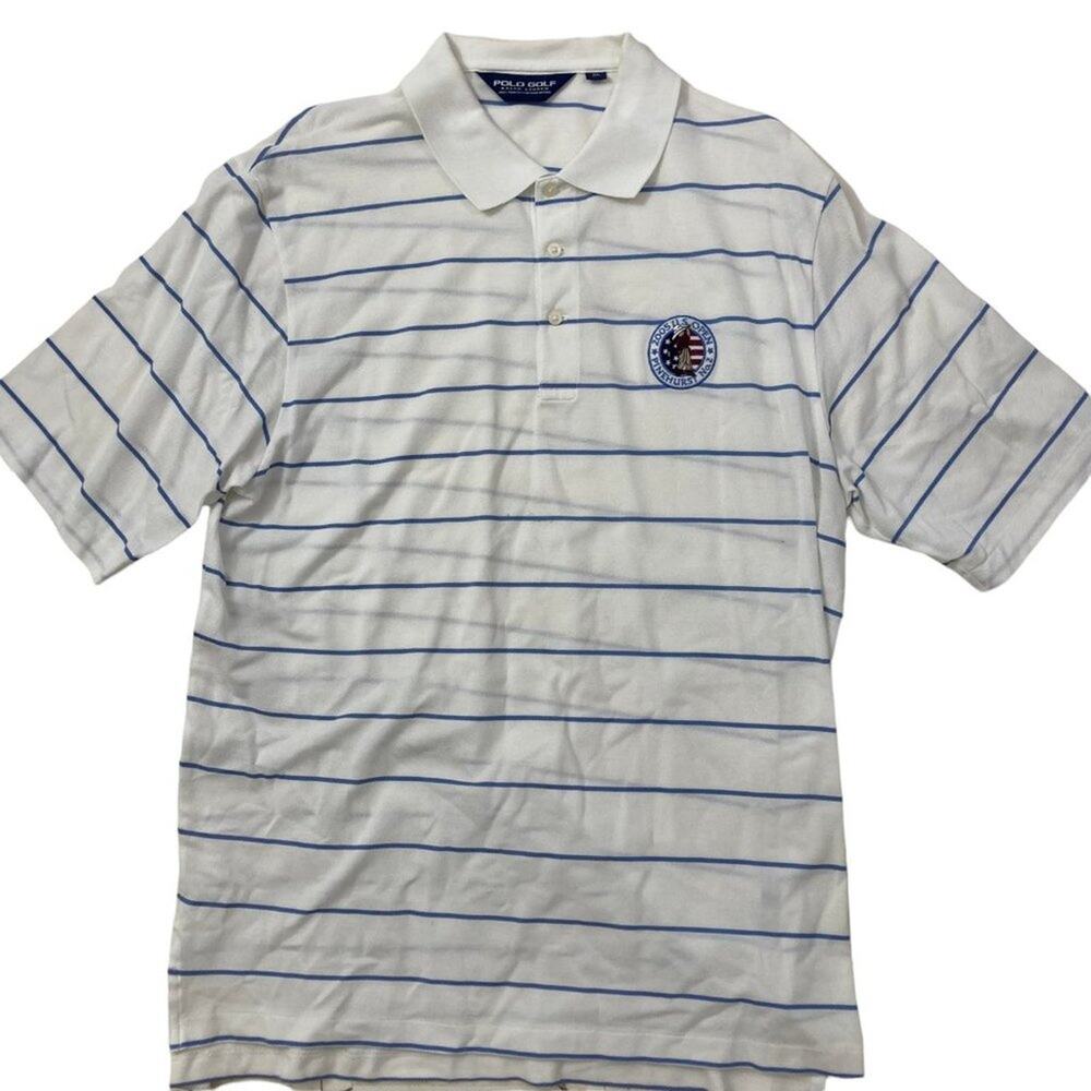 Ralph Lauren Striped Golf Polo Shirt Men's XL 2005 US Open Pinehurst.